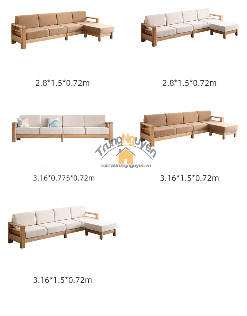 Sofa gỗ HV03